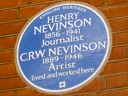 Nevinson, Henry - Nevinson, C R W (id=3175)